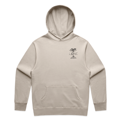 TAN PALM HOODIE