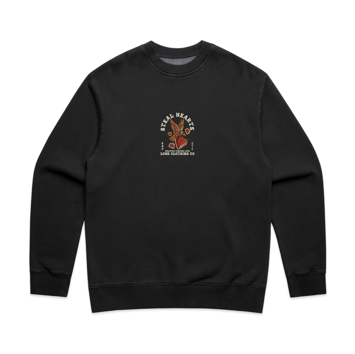 BLACK FADED EAGLE CREW