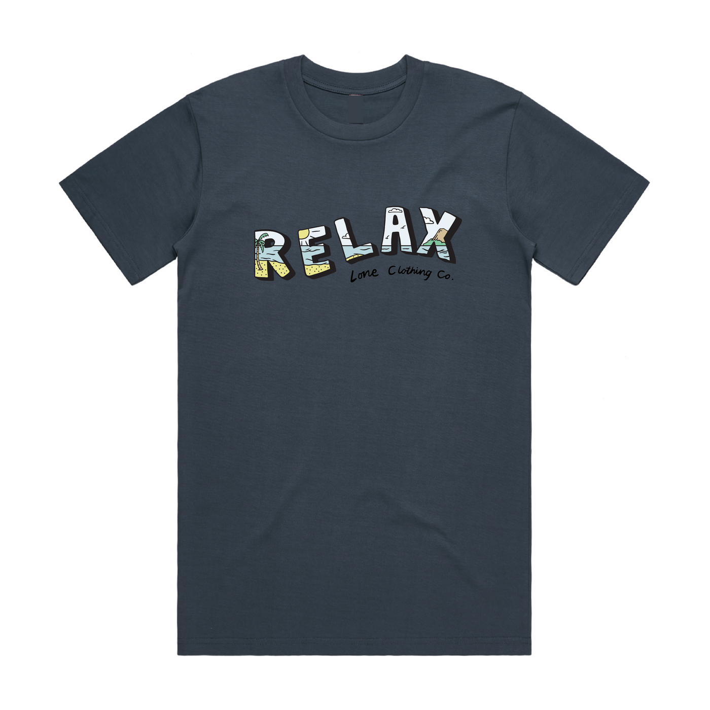 BLUE RELAX TEE
