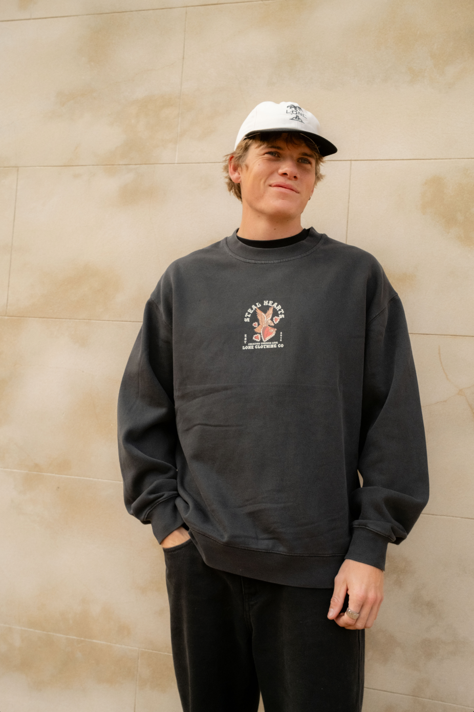 BLACK FADED EAGLE CREW