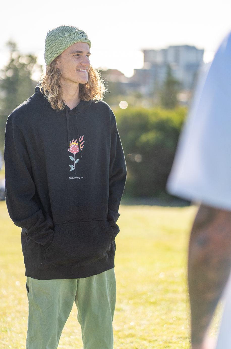 BLACK ROSE HOODIE