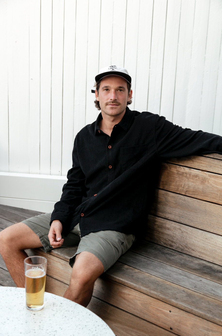 BLACK CORDUROY SHIRT