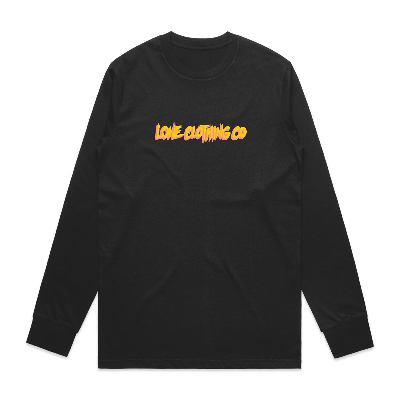 BLACK RETRO LONG SLEEVE TEE