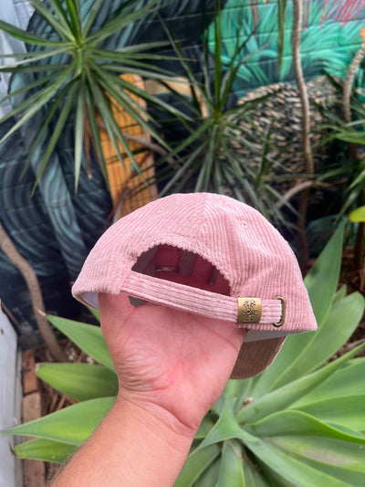 PINK PALM TREE CORDUROY CAP