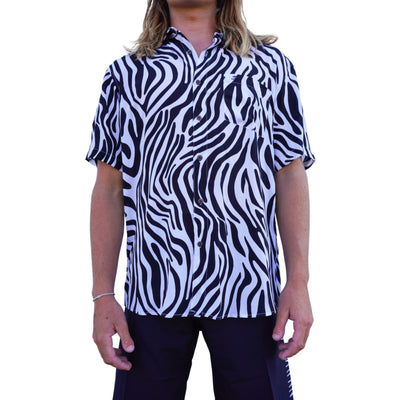 ZEBRA BUTTON UP SHIRT
