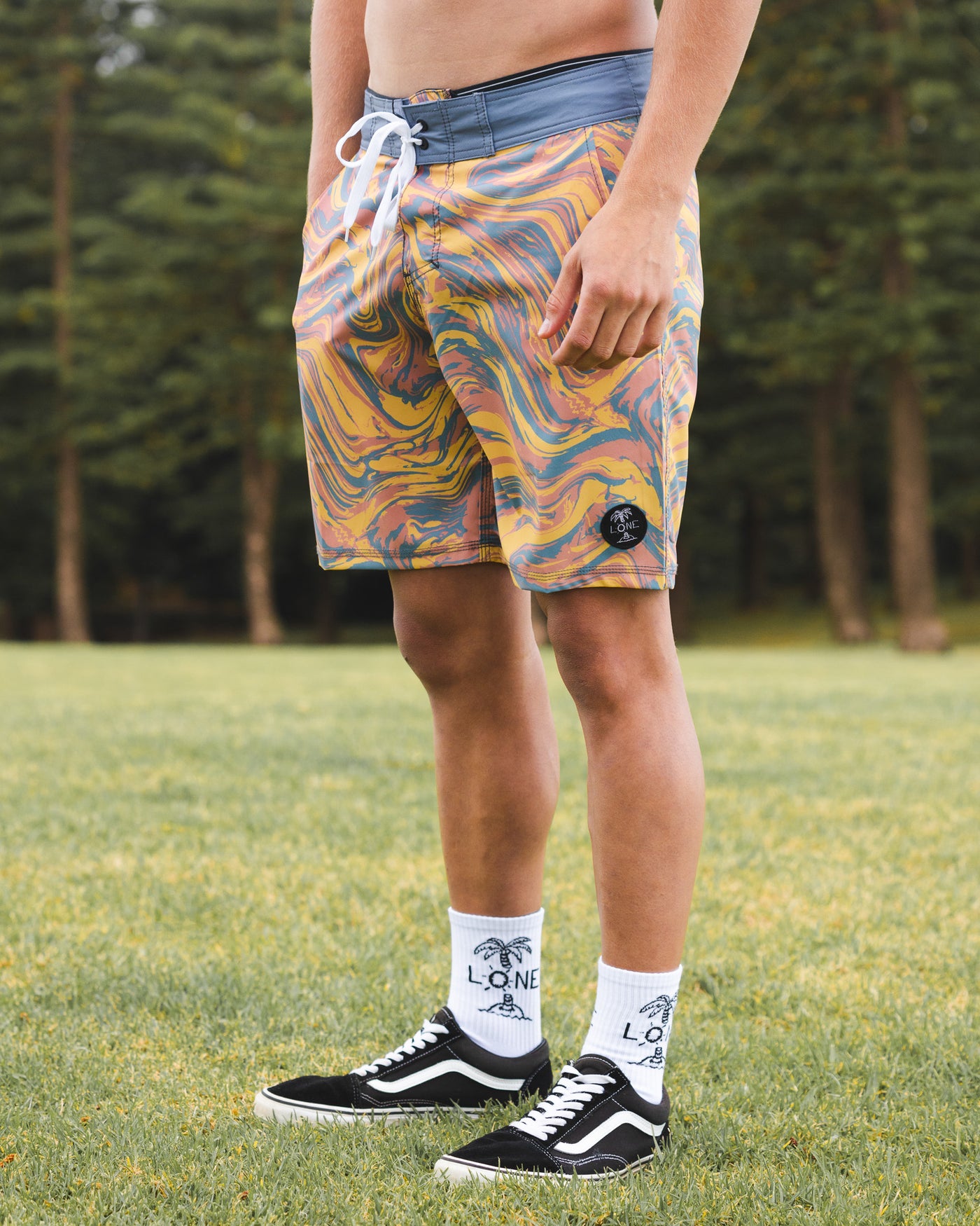 SWIRL BOARD SHORTS