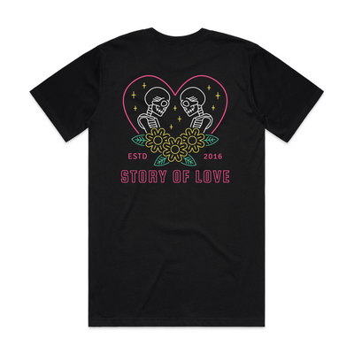 STORY OF LOVE BLACK TEE