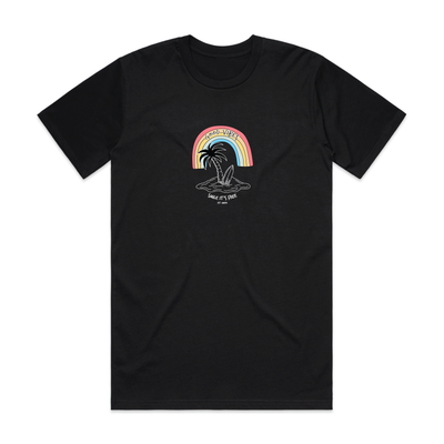 BLACK RAINBOW TEE